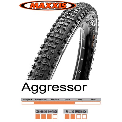 Maxxis Aggressor 29x2.5 WT 120tpi x2 Vikbart TR/DD