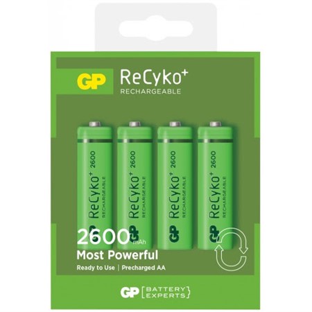 GP ReCyko+ Rechargable Batterier 2600