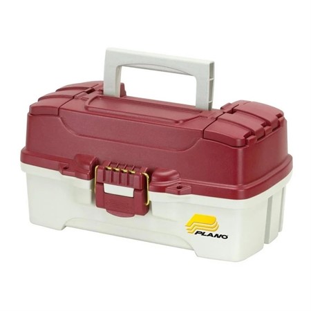 One-Tray Tackle Box Red Metallic