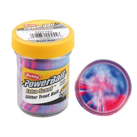 Glitter Trout Bait 50g Red White Blue