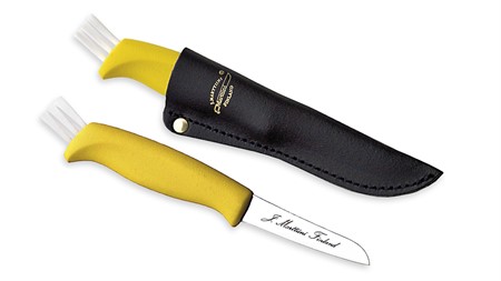 Mushroom knife, leather sheath