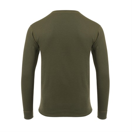 WoolTerry Crew neck M's Olive Night L