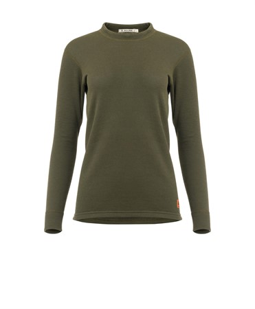 WoolTerry Crew neck W's Olive Night L