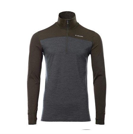LightWool 180 Polo w/ zip M's Tarmac / Marengo 2XL