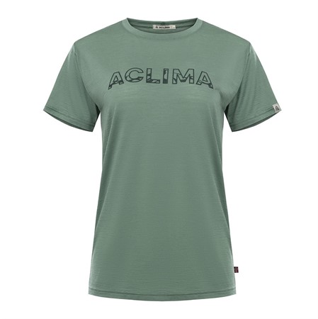 LightWool 140 classic tee Logo W's - Dark Ivy S