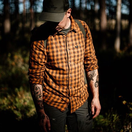 Ekren Ms LS Shirt - Dk Gold - L