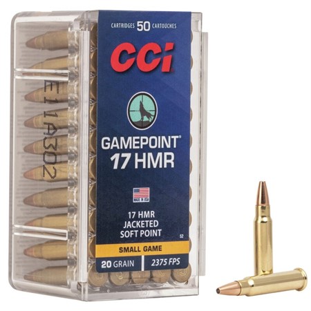 17 HMR CCI Gamepoint Jacketed SP 20gr 50p