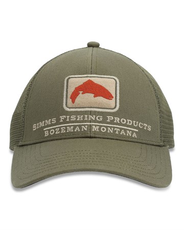 Trout Icon Trucker Riffle Green