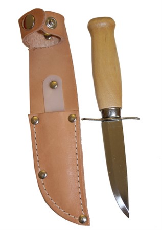 SCOUTKNIV 65 MM BLAD LÄDERSL.