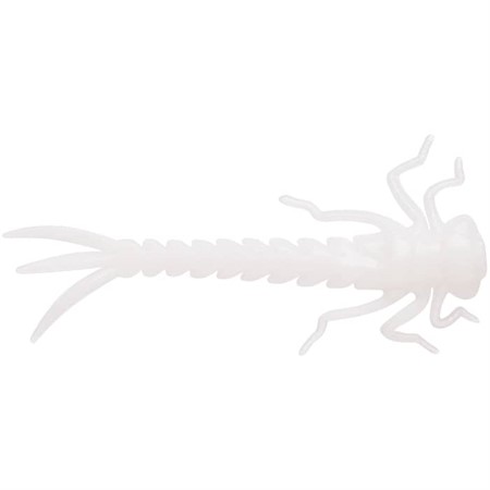 DragonFly Nymph Trout Bloodworm Pearl White