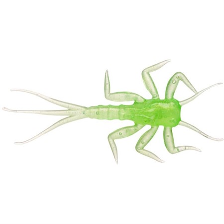MayFly Big Nymph Trout Bloodworm Lime Green