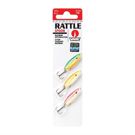 Rattle Spoon Kit #10 3,5gr Glow UV 3-pack