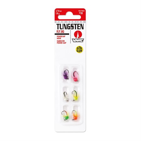 Tungsten Fly Jig Kit #12 0,9gr Glow 6-pack