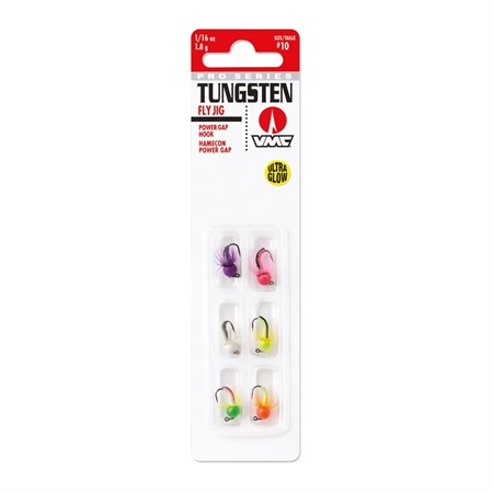 Tungsten Fly Jig Kit #12 0,9gr Glow 6-pack