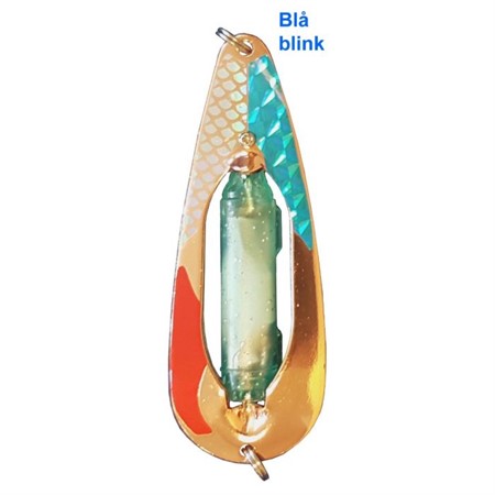 Blinkpirk dubbel/blå/koppar