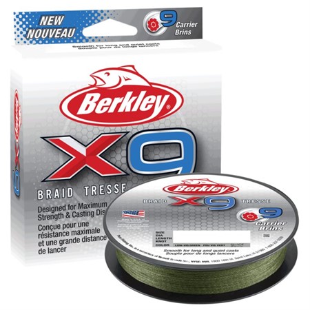 Berkley X9 0,25mm 150m Lo-Vis Green