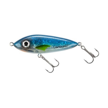 Svart Zonker McSnack 9cm Blue Silver