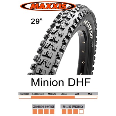 Maxxis Minion DHF 29x2.50 WT 3C TR EXO 60Tpi Vikbar