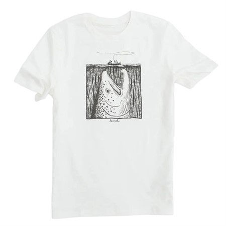 T-shirt MOBY TROUT - off white - M