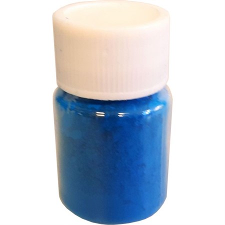 Fluopulver blå 10ml