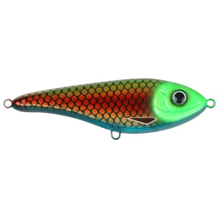 Buster Jerk, shallow, 15cm, Green Mean