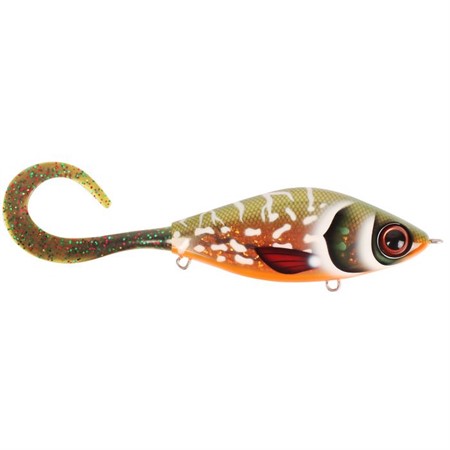 Guppie Jr, 11cm, 70gr - Copper Pike - Mossgreen Glitter