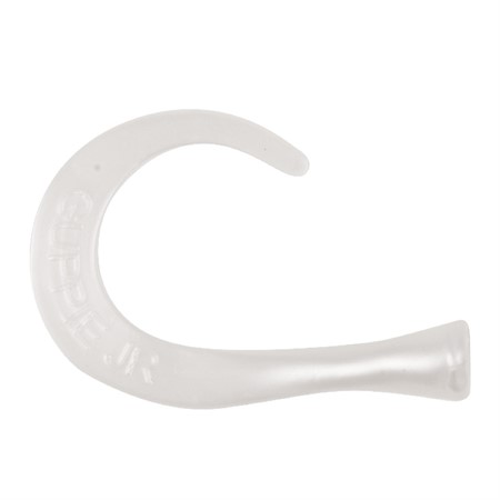Guppie Tail Jr, 3 curly /1 paddle , Pearl White