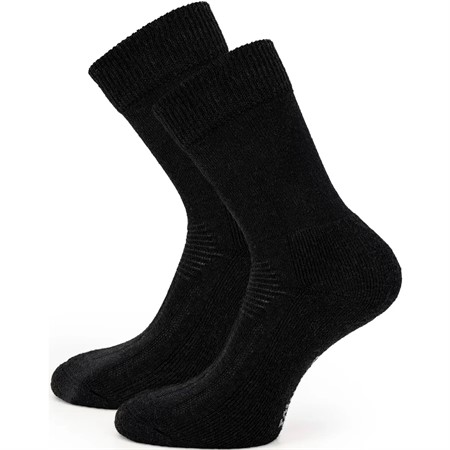 Link Warm Crew Sock 2pk - Black - 35-39