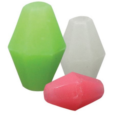Owner Beads 6mm, glow/white, soft, 22st