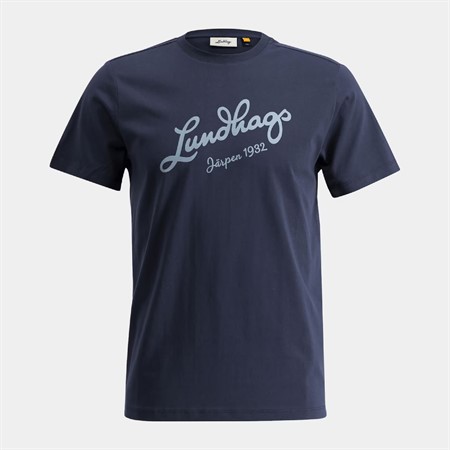 Järpen Logo T-shirt, Dk Sky Blue - L