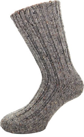 Raggsocka. - Basic grey - 42-46 - irländsk ull