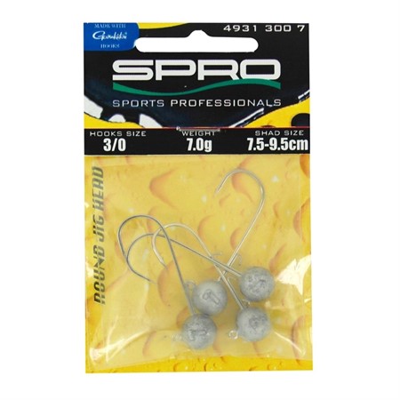 SPRO Round Jig Head 1-3.5g 4x10