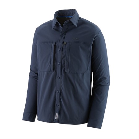 M's L/S Snap-Dry Shirt - New Navy - L