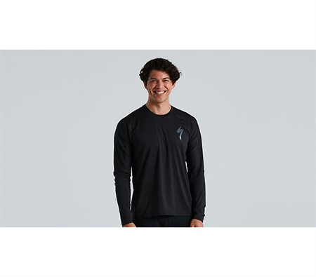 TRAIL AIR JERSEY LS MEN BLK S