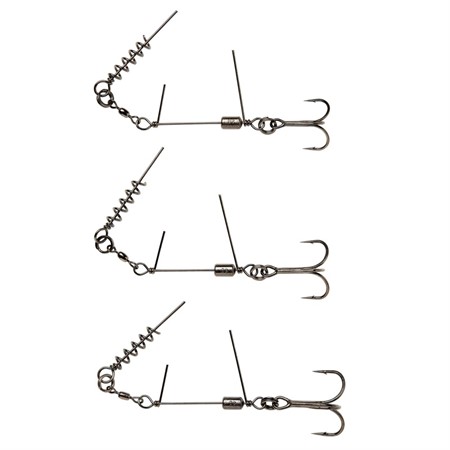 SS CORKSCREW STINGER 3G 1X #2/0 35KG RED + BN Diameter 2PCS