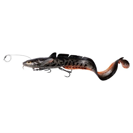 3D LINE THRU BURBOT 36CM 216G FAST SINKING BLACK SILVER ORAN