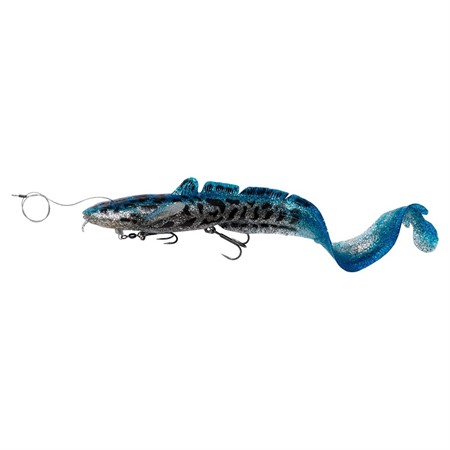 3D LINE THRU BURBOT 50CM 435G FAST SINKING BLUE SILVER UV