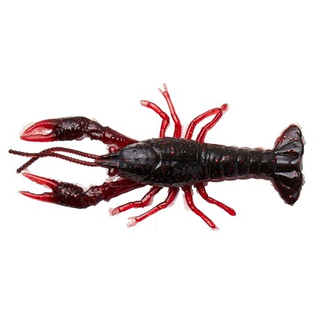 NED CRAW 6.5CM 2.5G FLOATING BLACK & RED 4PCS