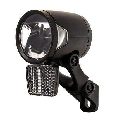 FRAMLAMPA H-BLACK MR8E ON INKL. FÄSTE, E-BIKE