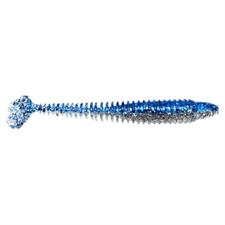 Swimming Ribster 10cm, Blue Ice - 10pack