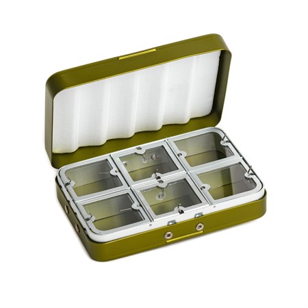 Aluminium box 6 compartments - Olive