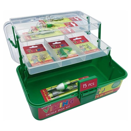 LITTLE VIKING TACKLE BOX KIT GREEN