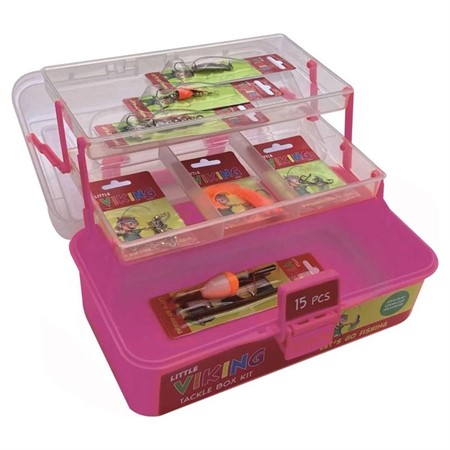 LITTLE VIKING TACKLE BOX KIT FUCHSIA