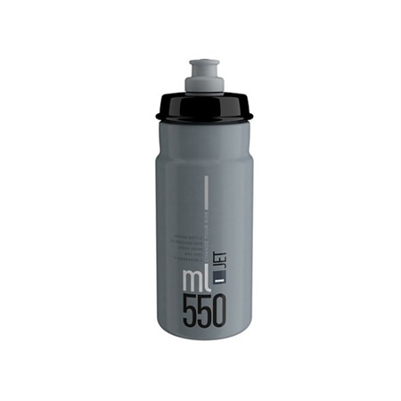 Flaska Elite JET grå , svart grafik 550ml