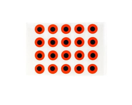 Stick-On Eyes 4,8mm Fl. Red