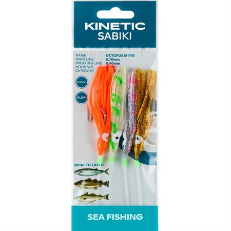 Kinetic Sabiki Octopus M #3/0 Gold/Pink
