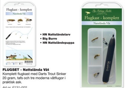 Darts FLUGSET-Nattslända Våt
