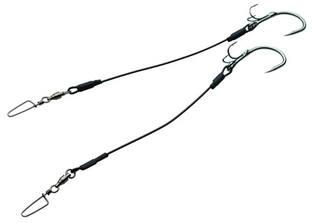 Kinetic Big Fish Stinger 200lbs 200mm #9/0 Black 2pcs