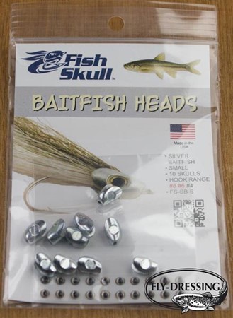 Baitfish Heads Silver