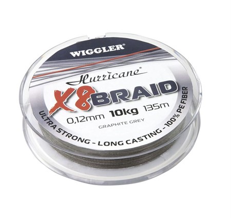 Hurricane X8 Braid Grey 135m 0,10